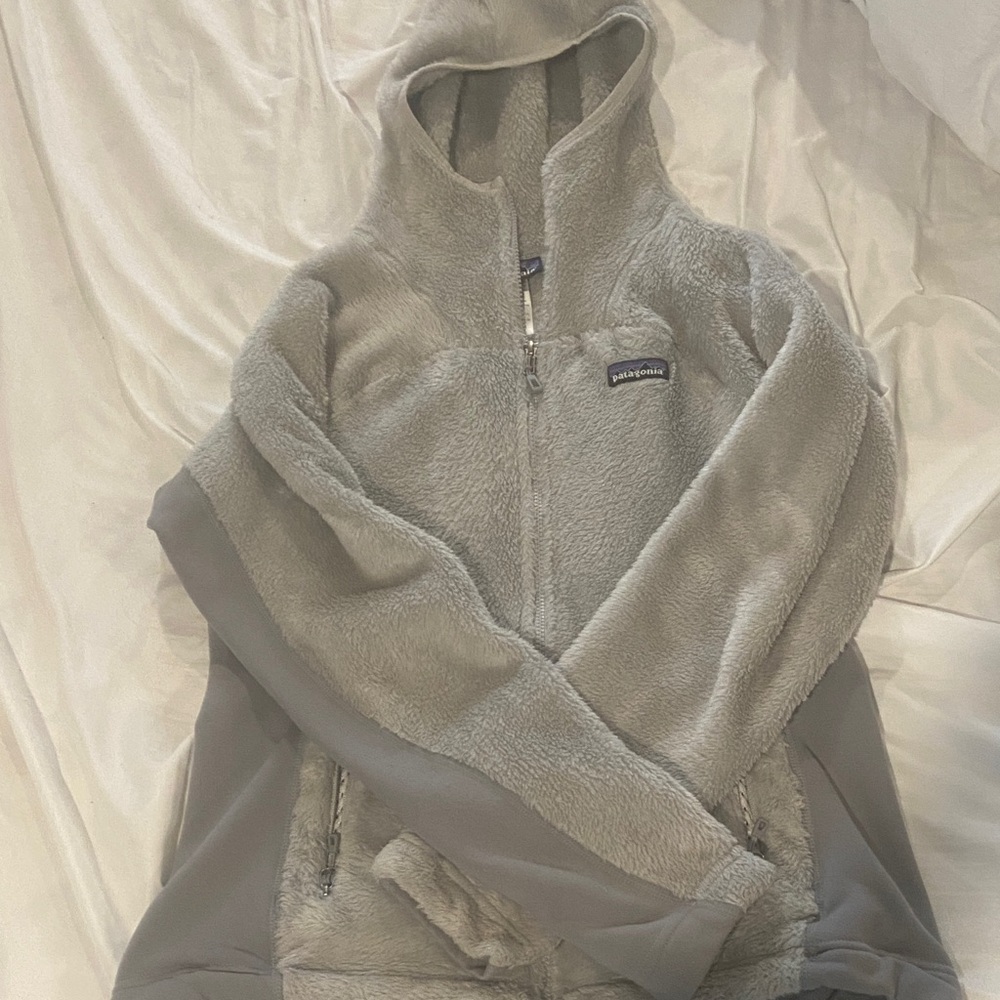 Patagonia Women's Soft Gray Teddy Jacket